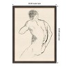 Amanti Art The Athlete by Roberto Moro Wood Framed Wall Art Print - 3 of 4