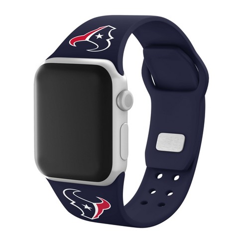 Nfl Houston Texans Apple Watch Compatible Silicone Band - Blue : Target