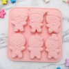 Unique Bargains Candy Mould 6-Cavity Gingerbread Man Varieties Candy Mould Hand Wash 5.87"x5.87"x0.94" 1 Pc - 2 of 4