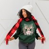 Simply Sage Market Women's Graphic Sweatshirt Coquette Deer Wreath - 2 of 4