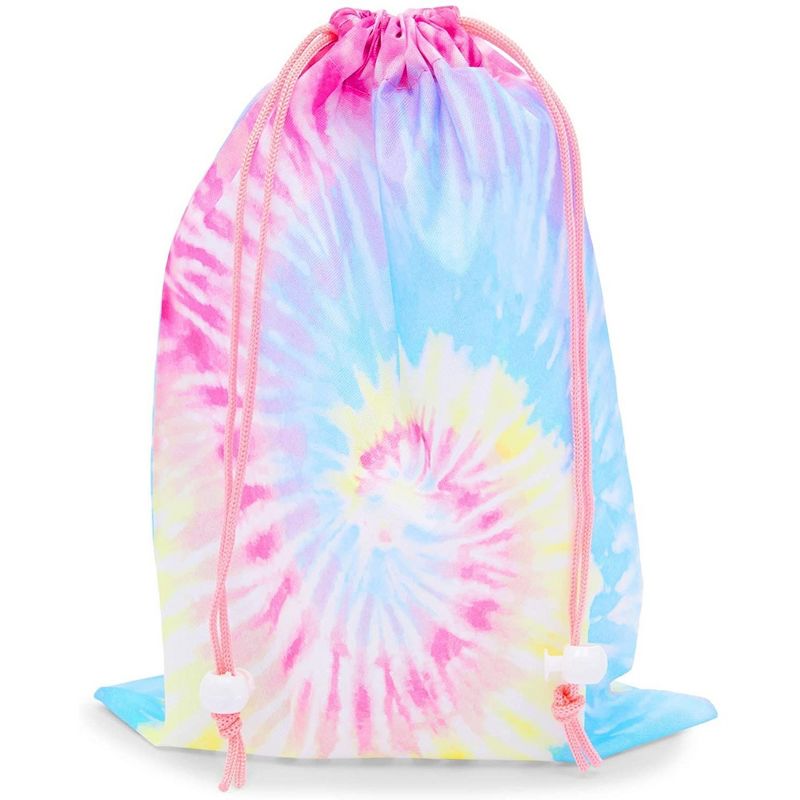 Blue Panda 20-Pack Tie Dye Drawstring Backpacks Gift Bags (7 x 10 In), 5 of 7