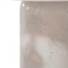 HomeRoots 60" Gray and White Marble Pedestal Base Round Top Dining Table - 4 of 4