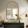 PexFix Arched Mirror for Entryway Bathroom Wall Decor Metal Frame Wall Mounted Mirror 2-Pieces - 2 of 3