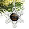 University of Wisconsin Milwaukee Official Panthers Metal Snowflake Christmas Tree Holiday Ornament - image 2 of 3