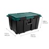 IRIS 2pk 20gal Remington Airtight Footlocker Weathertight Storage Bins with Lids Heavy Duty Containers - 4 of 4