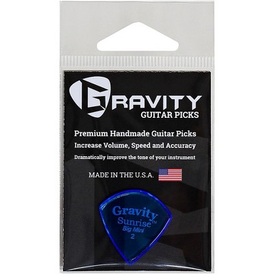 GRAVITY PICKS Sunrise Big Mini Polished Blue Guitar Picks 2.0 mm