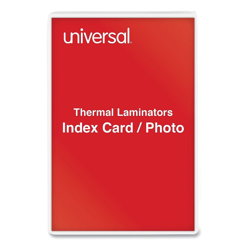 Universal Clear Laminating Pouches 5 mil 4 3/8 x 6 1/2 Photo Size 100/Box 84680, 4 of 6