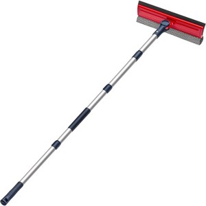 Standard 2-in-1 Window Squeegee Cleaner with 60” Extension Pole, Bendable Head for Home and Car Glass Cleaning - 1 of 4