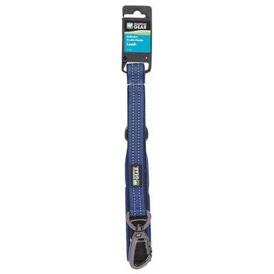 Guardian Gear Reflect Dbl-Handle Leash Blu 6ft