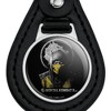 Mortal Kombat Scorpion Metal Black Leather Keychain - 3 of 4
