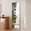 PAGED Rectangle Full Length Mirror,Leaning Floor Full Body Mirror with Solid Wood Frame,Suitable for Bedroom or Cloakroom - 4 of 4