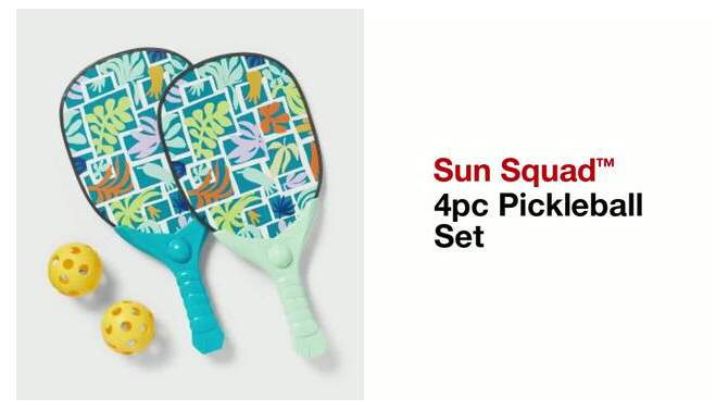 4pc Pickleball Set - Sun Squad&#8482;, 2 of 5, play video