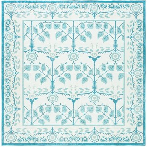 Martha Stewart Floral MSRW182  Machine Washable Skid-Resistant Power Loomed Indoor Rugs - Remove - 1 of 4