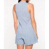 Women's Mock Neck with V Romper - EVERLY - image 3 of 3