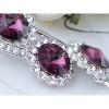 Anna-Kaci Women's Triple Teardrop Crystal Pendant Necklace, Sparkling and Elegant Design with Adjustable Chain for Special Occasions - Teardrop - 4 of 4
