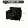 41.73'' Oversized Modular Chenille Armchair, Modern Upholstered Sofa Chair with Deep Seat for Living Room Bedroom-3irtyhousy - 4 of 4