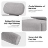 Lirago,Armless Gray Accent Chair with Comfortable Reclined Backrest for Living Room - 3 of 4