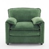 Vynxaria 38" Oversized Chenille Lounge Chair - Plush Comfort for Modern Living Spaces - 4 of 4