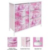 Sorbus  Dresser with 5 Drawers - Storage Chest Organizer with Steel Frame, Wood Top, Handles, Fabric Bins - 4 of 4