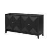 NicBex  Modern Sideboard,Kitchen Storage Cabinets with Different Pattern Design for Kitchen and Dining Room,Black/Blue - 2 of 4