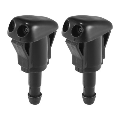 Unique Bargains Front Windshield Washer Nozzles Wiper Spray for Toyota Tacoma 2005-2010 Replaces 85381-AA010 Black 2 Pcs