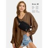 EXLURA EXLURA Womens Spring Long Sleeve Shirts V Neck Casual Maternity Tops Loose Babydoll Pullover Dressy Tunic Blouse Outfits 2025 Apricot - 3 of 4