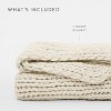 Chunky Knit Throw Blanket Braided, Soft & Cozy - Becky Cameron - 2 of 4