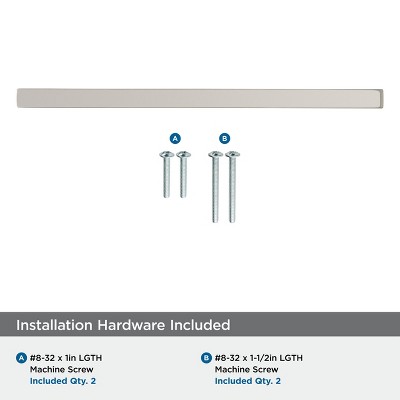Satin Nickel 6-5/16 inch Brushed Cabinet Bar Pull