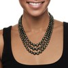 Ross-Simons 6-12mm Black Shell Pearl Graduated 3-Strand Necklace With Sterling Silver - 2 of 4