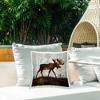 Stupell Industries Moose Stepping Forest Silhouette Rustic Design - 2 of 3