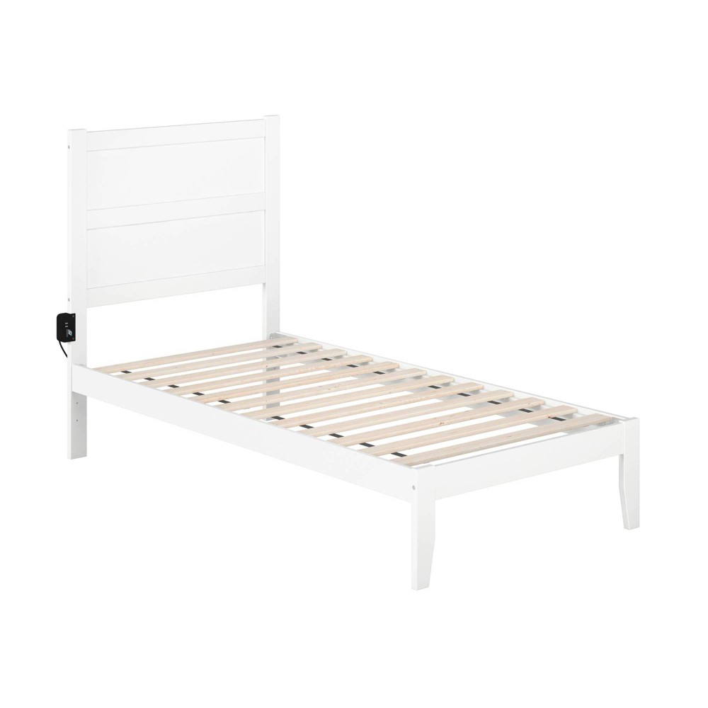 Photos - Bed Frame AFI Twin Noho Bed White  