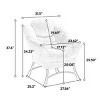 Lazy Chair With An Ottoman, Accent Chairs For Living Room With Armrests And A Side Pocket, Upholstered Sofa Chair, Corner Chair-Cuddlewood - 4 of 4