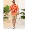 Lars Amadeus Men's Summer Polka Dots Button Down Short Sleeves Hawaiian Shirts - 3 of 4