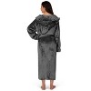 PAVILIA Fleece Robe For Women, Plush Warm Bathrobe, Fluffy Soft Spa Long Lightweight Fuzzy Cozy, Satin Trim - 2 of 4