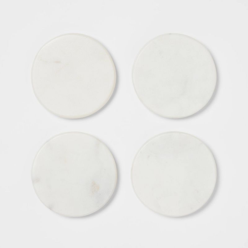 4pk Marble Coasters White - Threshold&#8482;, 4 of 11