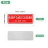 Unique Bargains Home Aluminum Reflective Fade Resistant Keep Gate Closed Thank You Sign 1 Pc - 2 of 4