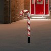 Northlight Lighted Striped Candy Cane  Outdoor Christmas Decoration - 31" - Clear Lights - 2 of 4