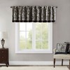MAYEERTY 50x18" Jacquard Window Valance Navy - 3 of 4