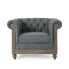 Mid-Century Club Chair Armchair with Fabric for living room-Christopher Knight Home - 2 of 4