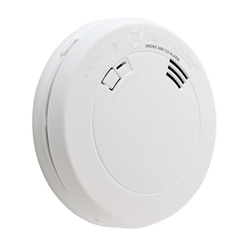 First Alert PRC700V Battery Powered Slim Smoke &#38; Carbon Monoxide Detector with Voice Location and Photoelectric Sensor, 4 of 9