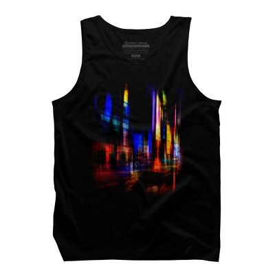Men's Design By Humans city at night By hkartist Tank Top