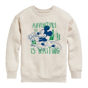 Boys' - Disney - Adventure Is Waiting Graphic Long Sleeve Fleece Sweatshirt - 1 of 4