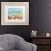 Trademark Fine Art - Danhui Nai Coastal Dahlias Crop Matted Framed Art - 2 of 4