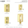 Livex Lighting Lafayette 1 - Light Post Light in  Satin Brass - 2 of 4