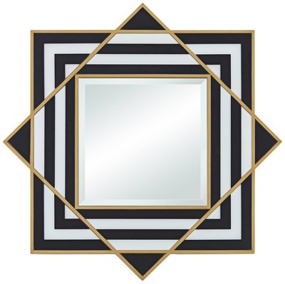 Possini Euro Design Rectangular Vanity Wall Mirror Modern Glam