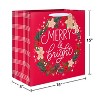 15" XL Square Christmas Gift Bag 'Merry and Bright' - 3 of 4