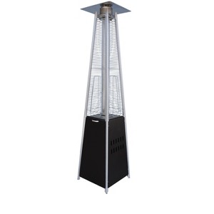 Mocha Commercial Grade 40,000 BTU Propane Standing Patio Heater with Wheels - 1 of 4