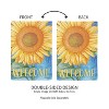 Welcome Sunflower Suede Garden Flag - 2 of 4