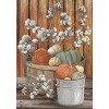 Pumpkins and Willows Autumn House Flag Primitive Fall 28" x 40" Briarwood Lane - 3 of 4