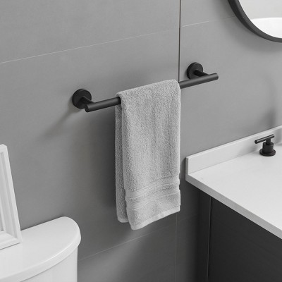 Matte Black Stainless Steel 6-Piece Bathroom Hardware Set